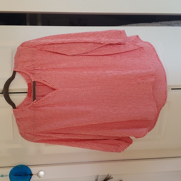 cut loose Tops - Cut Loose Check Blouse